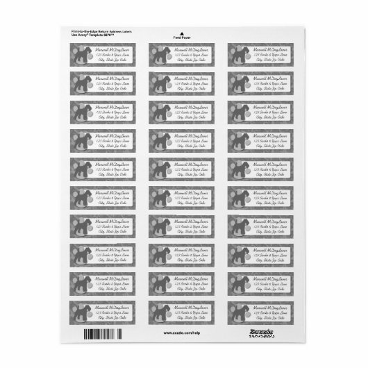 Wire Fox Terrier Silhouette (Vorne)