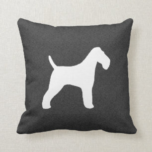 Wire Fox Terrier Silhouette Kissen