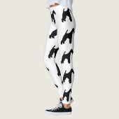 Wire Fox Terrier silo schwarz Leggings (Links)
