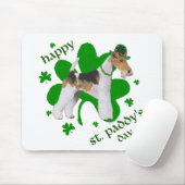 Wire Fox Terrier St Patricks Day Mousepad (Mit Mouse)
