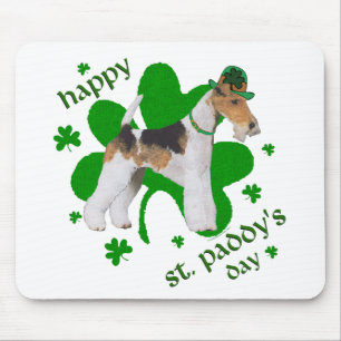 Wire Fox Terrier St Patricks Day Mousepad