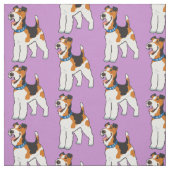 Wire Fox Terrier Stoff (Muster)