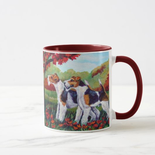 Wire Fox Terrier Tasse (Rechts)