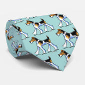 Wire Fox Terrier Trot Krawatte (Gerollt)
