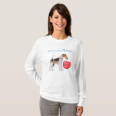 Wire Fox Terrier Valentine T-Shirt (Vorne ganz)