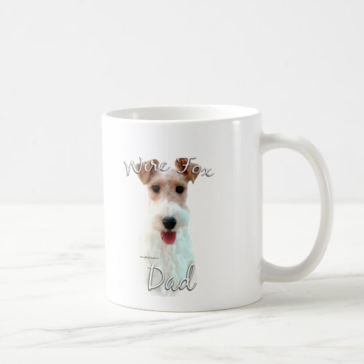 Wire Fox Terrier Vater 2 Kaffeetasse (Rechts)