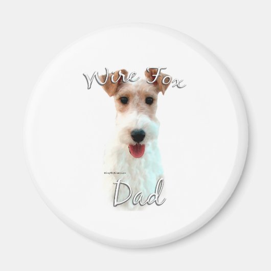 Wire Fox Terrier Vater 2 Magnet (Vorne)