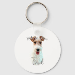 Wire Fox Terrier Vater 2 Schlüsselanhänger