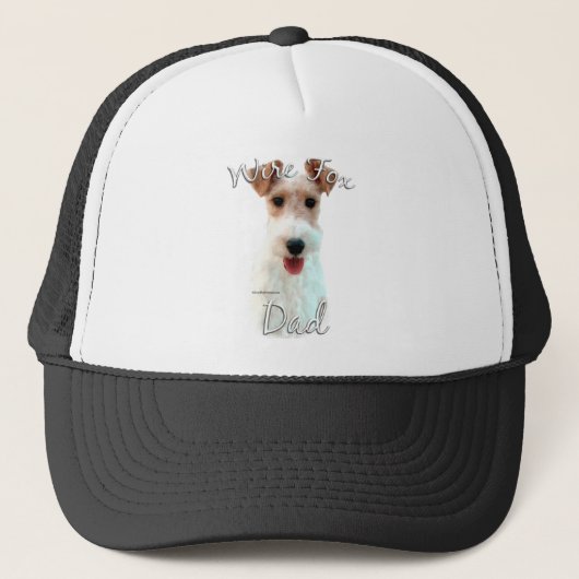 Wire Fox Terrier Vater 2 Truckerkappe (Vorderseite)