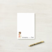 Wire Fox Terrier Vater Post-it Klebezettel (Auf Schreibtisch)