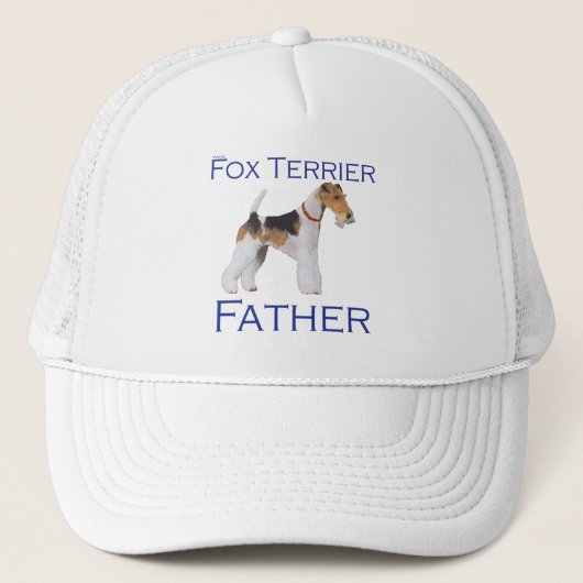 Wire Fox Terrier Vatertag Truckerkappe (Vorderseite)