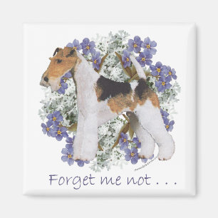 Wire Fox Terrier Vergiss-Me-not Magnet