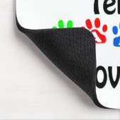 Wire Fox Terrier Walks Design Mousepad (Ecke)