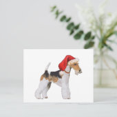Wire Fox Terrier Weihnachten (Stehend Vorderseite)