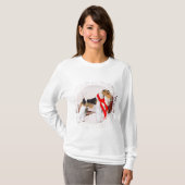 Wire Fox Terrier Winter T-Shirt (Vorne ganz)