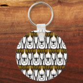 Wire Fox Terriers Schlüsselanhänger (Vorderseite)