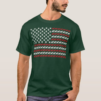 Wire für Terrier 4. Juli Hunde Pfoten Print Premiu T-Shirt
