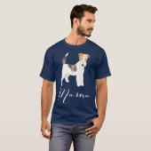 Wire Hair Fox Terrier Dog Mama Dog Mama T-Shirt (Vorne ganz)