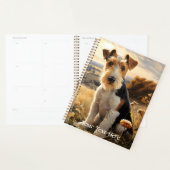 Wire Hair Fox Terrier im Herbst Landschaft Planer (Anzeige)