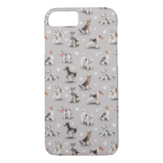 Wire Haired Fox Terrier iPhone Case (Rückseite)