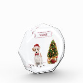 Wire Haired Jack Russell Funny Christmas Dog Fotoblock (Links)