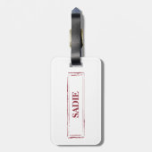 Wire Haired Jack Russell Funny Christmas Dog Gepäckanhänger (Rückseite vertikal)