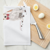 Wire Haired Jack Russell Funny Christmas Dog Geschirrtuch (Viertel Falte)