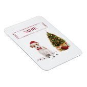Wire Haired Jack Russell Funny Christmas Dog Magnet (Rechte Seite)