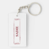 Wire Haired Jack Russell Funny Christmas Dog Schlüsselanhänger (Rückseite)