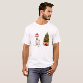 Wire Haired Jack Russell Funny Christmas Dog T-Shirt