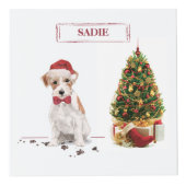 Wire Haired Jack Russell Funny Christmas Dog Würfel (Rechts)