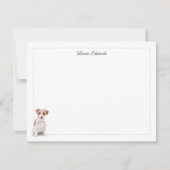 Wire Haired Jack Russell Gray Border Personalisier Mitteilungskarte (Vorderseite)