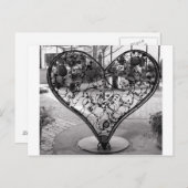 Wire Heart Postkarte (Vorne/Hinten)