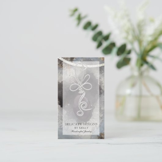 Wire Wrap Jewelry Designer Visitenkarte (Stehend Vorderseite)