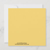 Wired Golden Cord Squared Pattern Gold On Black Karte (Rückseite)