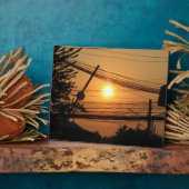 Wired Sunset ... Krung Thep, Thailand Fotoplatte (Seite)