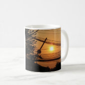 Wired Sunset ... Krung Thep, Thailand Kaffeetasse (VorderseiteRechts)