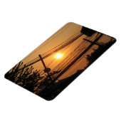 Wired Sunset ... Krung Thep, Thailand Magnet (Linke Seite)