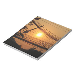 Wired Sunset ... Krung Thep, Thailand Notizblock