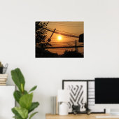 Wired Sunset ... Krung Thep, Thailand Poster (Heimbüro)