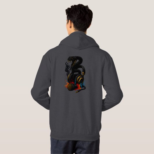 Wired Venom: Basic Men Hoodie Design (Schwarz voll)