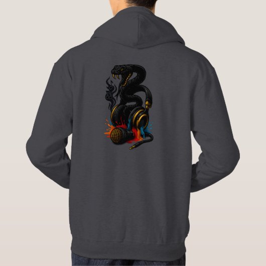 Wired Venom: Basic Men Hoodie Design (Rückseite)