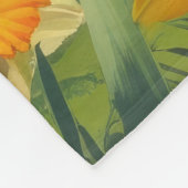 Wirefox Terrier Dog Spring Flowers Malerei Fleecedecke (Ecke)