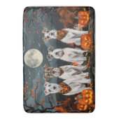 Wirefox Terrier Halloween Spooky Badematte (Vorderseite Vertikal)