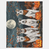Wirefox Terrier Halloween Spooky Fleecedecke (Vorderseite)