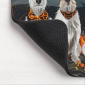 Wirefox Terrier Halloween Spooky Mousepad (Ecke)