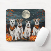 Wirefox Terrier Halloween Spooky Mousepad (Mit Mouse)