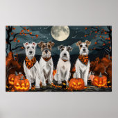Wirefox Terrier Halloween Spooky Poster (Vorne)