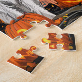 Wirefox Terrier Halloween Spooky Puzzle (Seite)