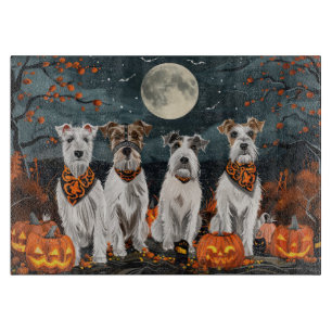 Wirefox Terrier Halloween Spooky Schneidebrett